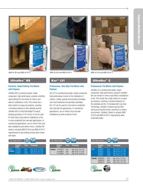 Tile & Stone Installation Systems - Mapei