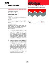 Dibiten Granular Specifications - Johns Manville