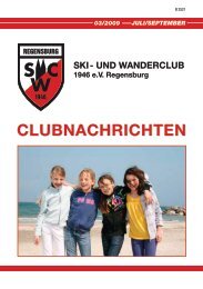 Clubheft 2009/3 - Ski- und Wanderclub 1946 eV Regensburg