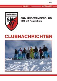 Clubheft 2011/2 - Ski- und Wanderclub 1946 eV Regensburg