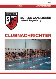 Clubheft 2011/3 - Ski- und Wanderclub 1946 eV Regensburg