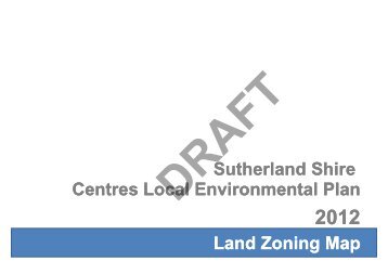 Land Zoning Map - Sutherland Shire Council