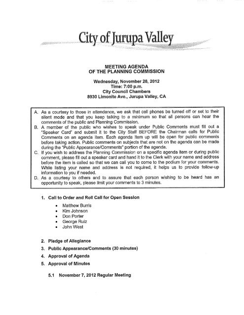 Agenda Packet - City of Jurupa Valley