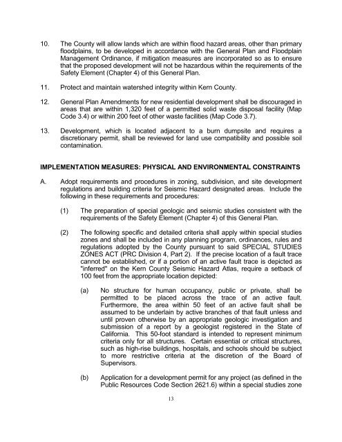 Kern County General Plan - Chapter 1, Land Use - County of Kern