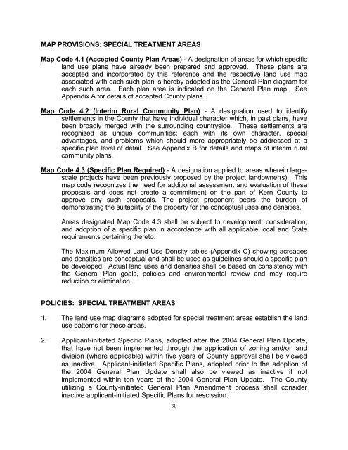 Kern County General Plan - Chapter 1, Land Use - County of Kern