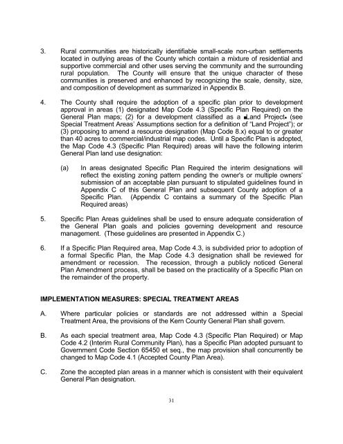 Kern County General Plan - Chapter 1, Land Use - County of Kern