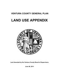 Land Use Appendix - County of Ventura