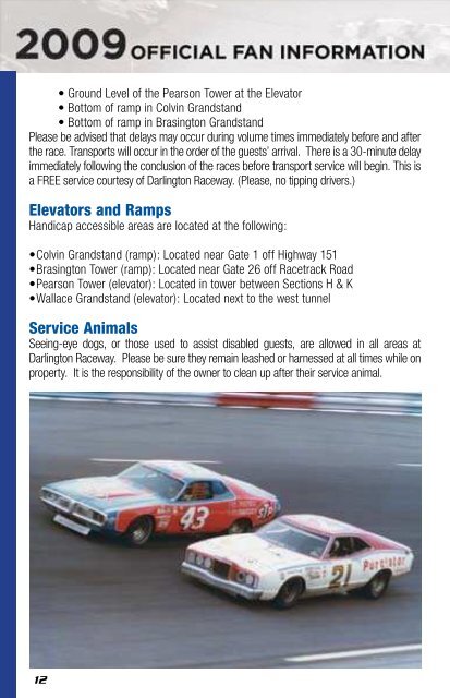 Fan Guide - Speedway Maps, Accommodations, Attractions