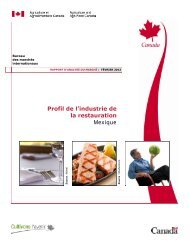 Profil de l'industrie de la restauration Mexique - Service d ...