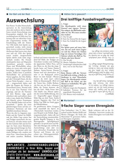 11 08 - Zeitung Le Lac, Murten