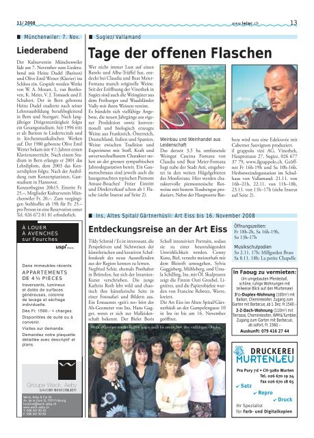 11 08 - Zeitung Le Lac, Murten