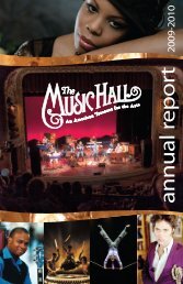 annual report - The Music Hall