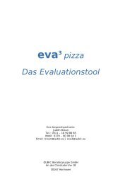 eva3 pizza Das Evaluationstool - QUBIC Beratergruppe