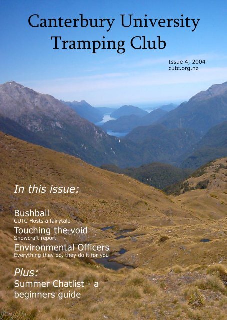 PDF (1.9MB) - Canterbury University Tramping Club