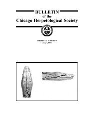 May - Chicago Herpetological Society