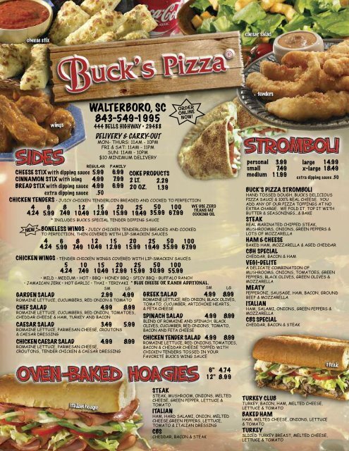 WALTERBORO SC Buck s Pizza