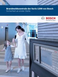 Brandmeldezentrale der Serie 1200 von Bosch Sicherheit an erster ...