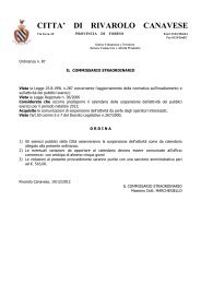 06_ordinanza sito per periodo INVERNALE 2012 - Città di Rivarolo ...