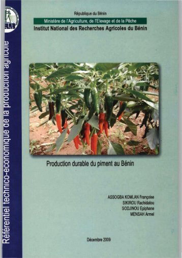 Production durable du piment au Bénin - eRails