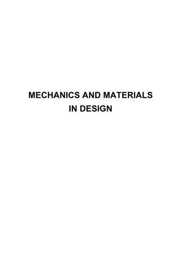 mechanics and materials in design - Inegi - Universidade do Porto