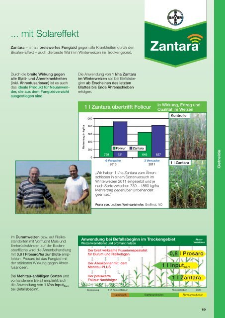 Feldbau 2012 - Bayer CropScience Ã–sterreich GmbH