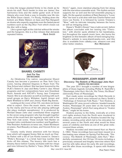 &blues - the Jazz & Blues Report