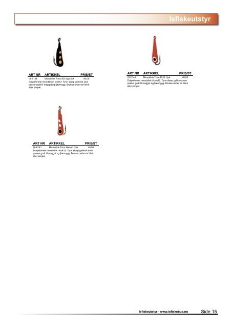 Isfiskeutstyr - Isfiskebua