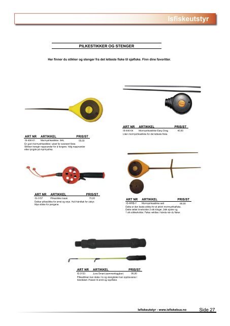 Isfiskeutstyr - Isfiskebua