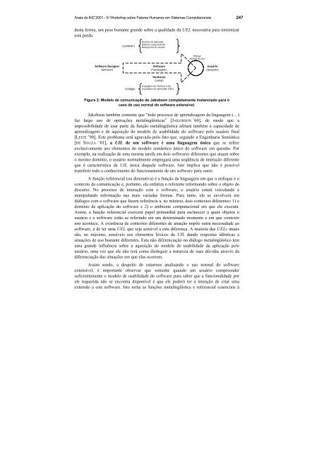 Anais do IHC'2001 - Departamento de Informática e Estatística - UFSC