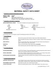 MSDS sheet - Green Valley Aromatherapy