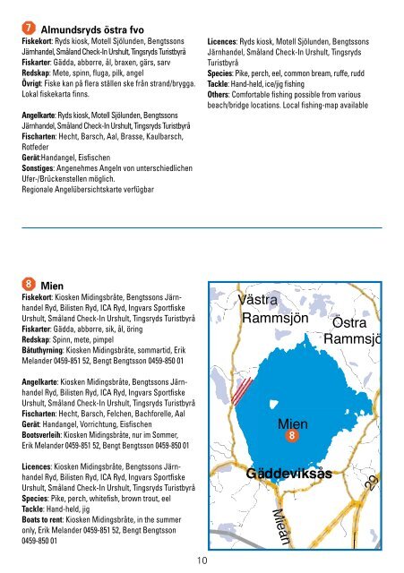 Fiskeguide Fishing Guide Fishing Guide - Tingsryds kommun