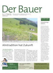 Der Bauer . 18. August 2010 - Landwirtschaftskammer Oberösterreich