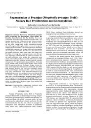 Regeneration of Pruatjan (Pimpinella pruatjan Molk ... - BB Biogen