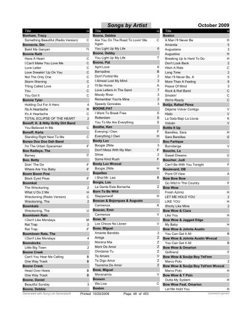 SuperCore Karaoke- Printable Version (PDF)