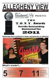 T.O.N.Y. Awards - Community College of Allegheny County