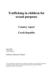 Trafficking in children for sexual purposes - Ecpat