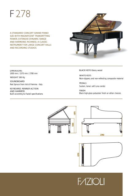 A STANDARD CONCERT GRAND PIANO SIZE WITH ...