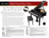 DG-401P Digital Grand Player Piano - Suzuki Music