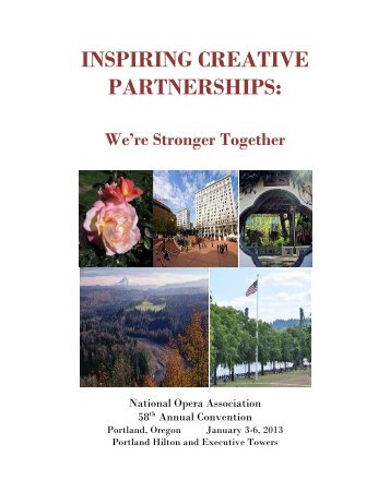 2013 Convention program - National Opera Association
