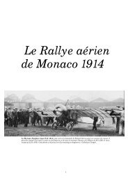 Le rallye aérien de Monaco 1914