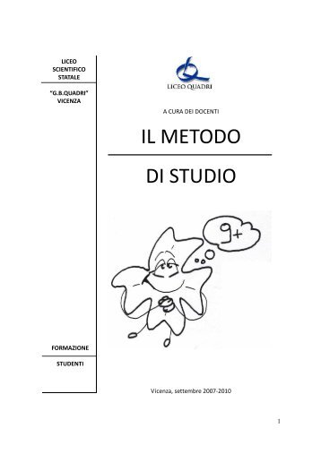 IL METODO DI STUDIO - Liceo Quadri