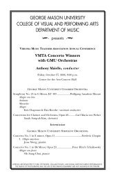 GMUPlay VMTA - George Mason University School of Music