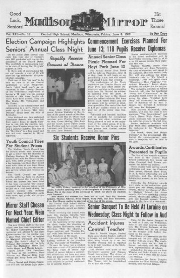 June 6, 1952 (The Madison Mirror, 1925 - 1969) - Dane County ...