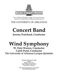 Concert Band - University of Arkansas