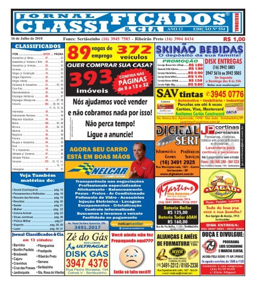 R$ 1,00 CLASSIFICADOS - Classificados & Cia.