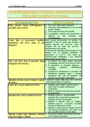 manutenzione del sistema totalmente impiantato PORT