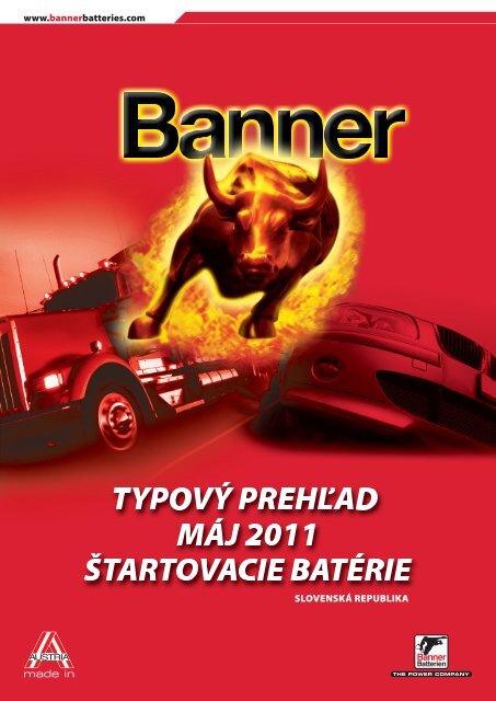 www.bannerbatteries.com Slovensk