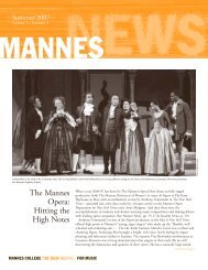 The Mannes Opera: Hitting the High Notes - The New School