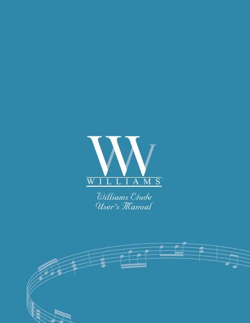 Download Manual - 1.37MB .pdf - Williams Digital Pianos
