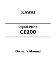 CE200 Intro - Kawai Technical Support